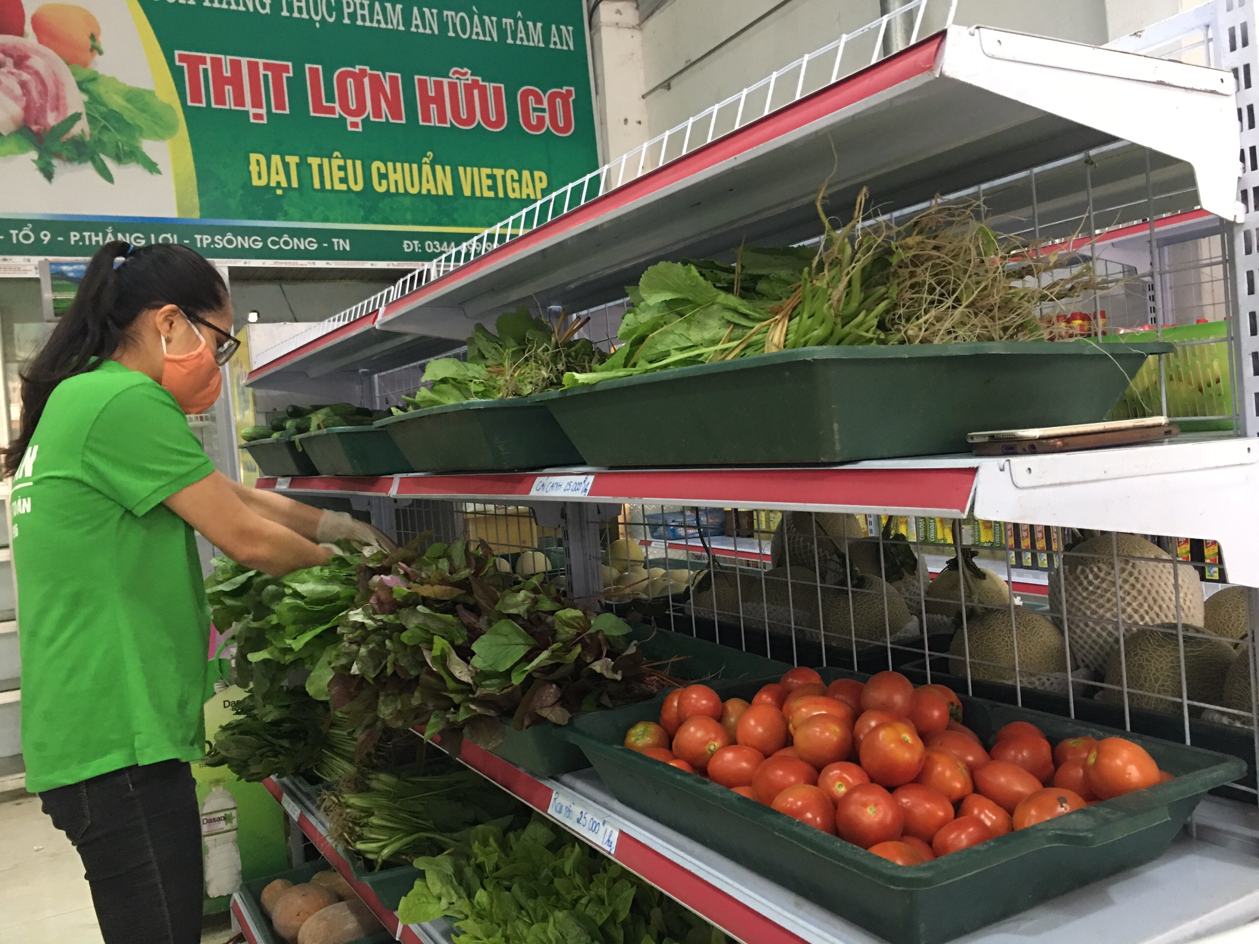 Các sản phẩm nông sản an toàn tại Cửa hàng Tâm An - Thành phố Sông Công